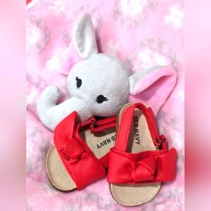 Old Navy Red Bowtie Slingback Sandals